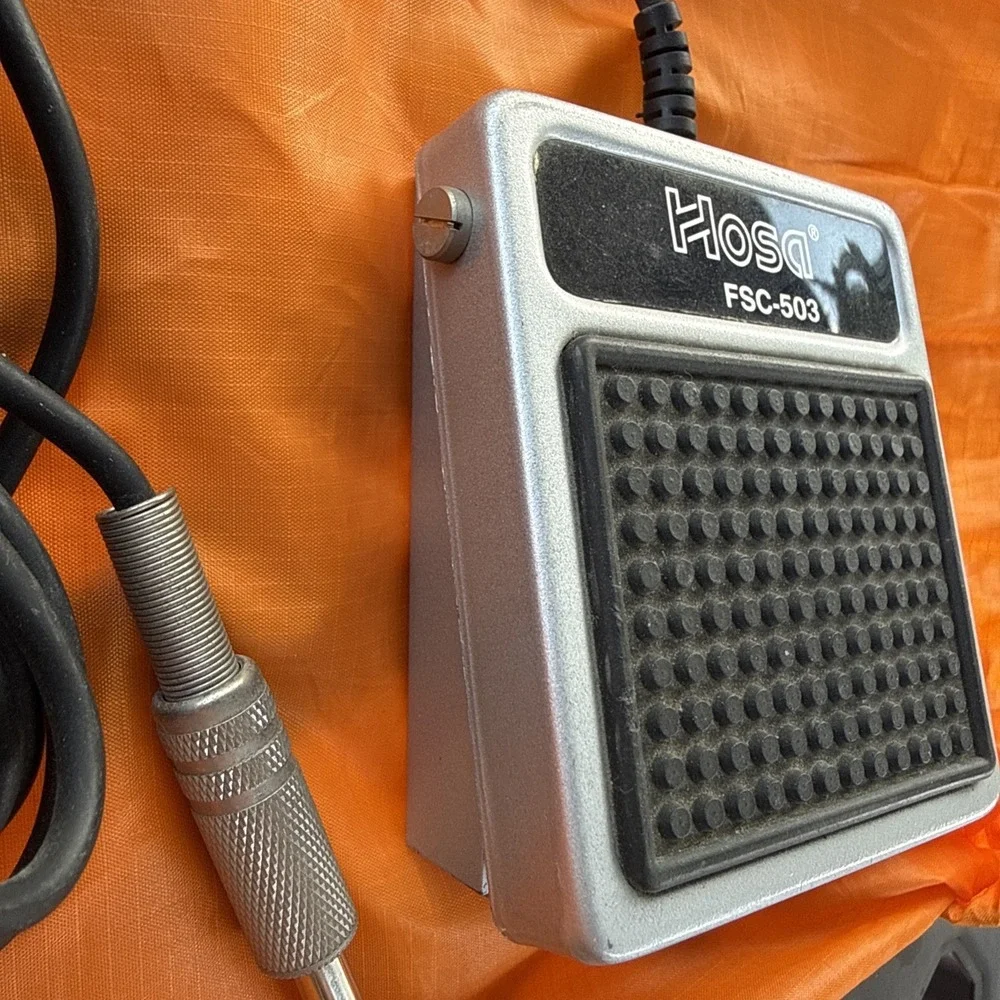 Hosa FSC-503 Momentary Foot Switch Control Keyboards Drum Machine